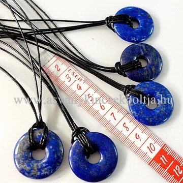 Lápisz kerek donut medál 50 cm dupla viaszolt szálon