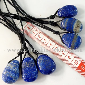 Lápisz fúrt medál 50 cm bőrszálon