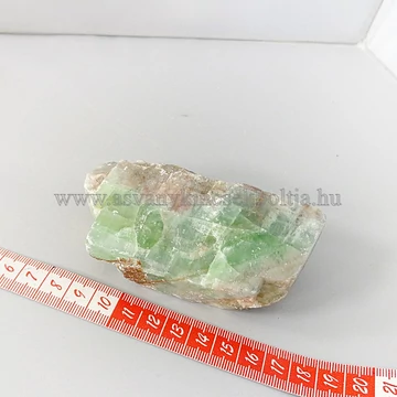 Zöldkalcit egyedi nyers kő 6950