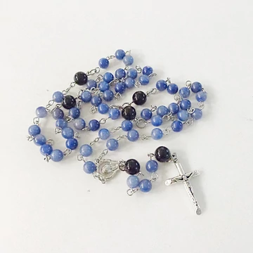 Kékkvarc rózsafüzér  Kékkvarc rózsafüzér