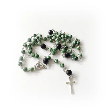 Zöld foltos jáde rózsafüzér  Zöld foltos jáde rózsafüzér