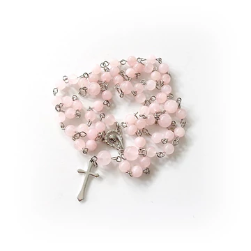 Rózsakvarc rózsafüzér  Rózsakvarc rózsafüzér