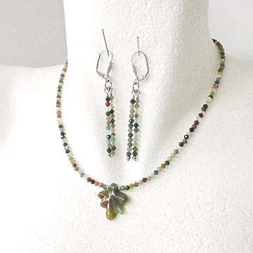 Egyedi indiai achát 3 mm szett 42 cm Egyedi indiai achát 3 mm szett 42 cm