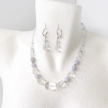 Hegyikristály - kalcedon szett