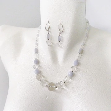 Hegyikristály - kalcedon szett _ 2