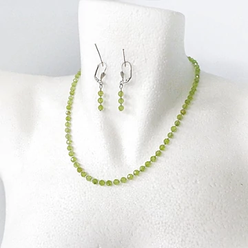 Krizolit (peridot, olivin) szett