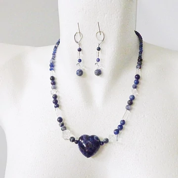 Szodalit - hegyikristály szett Szodalit - hegyikristály szett