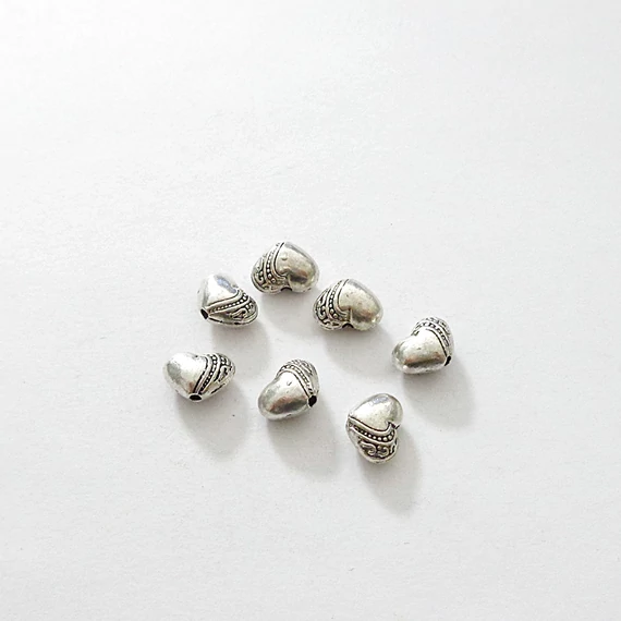 Szív duci 10x7 mm fűzhető