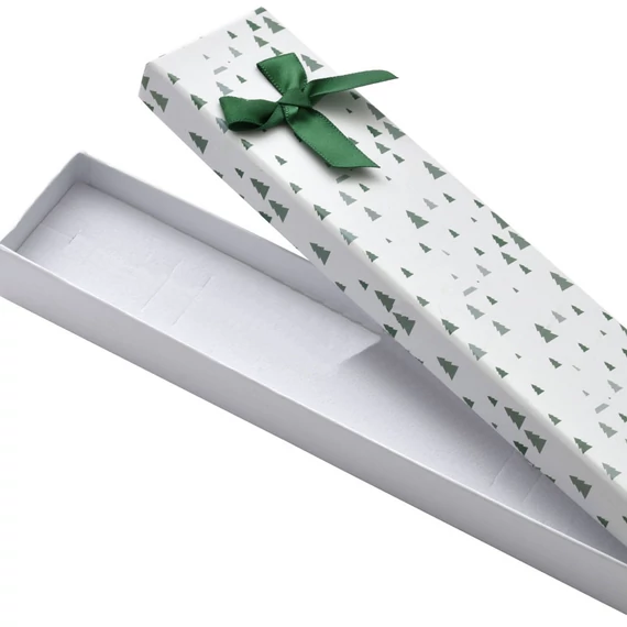 Díszdoboz zöld fenyőfás 45x203x23 mm