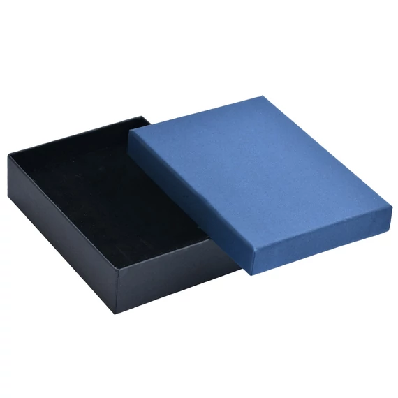 Díszdoboz acélkék 90x120x31 mm 