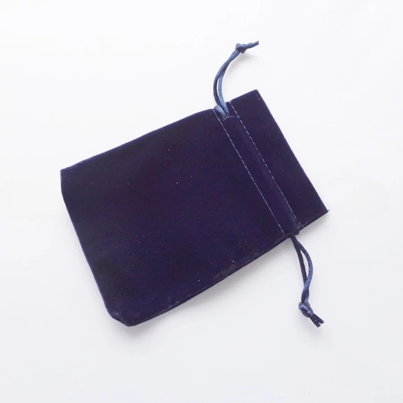 Vastag bársony nagy szütyő sötétkék