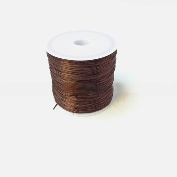 Fűzőgumi lapos barna