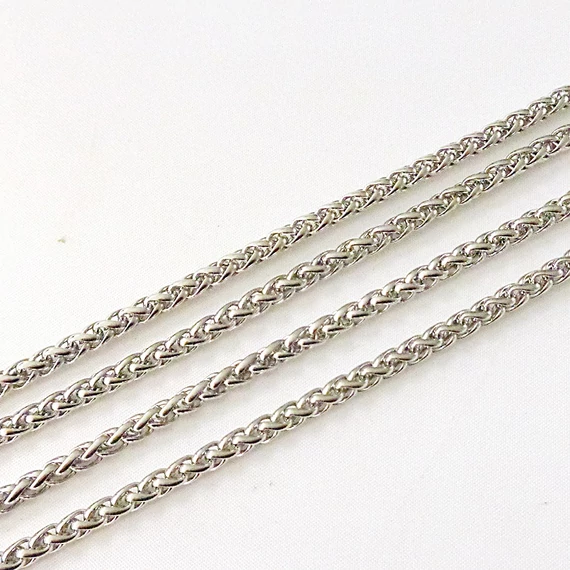 Nemesacél lánc fonott 4 mm 60 cm