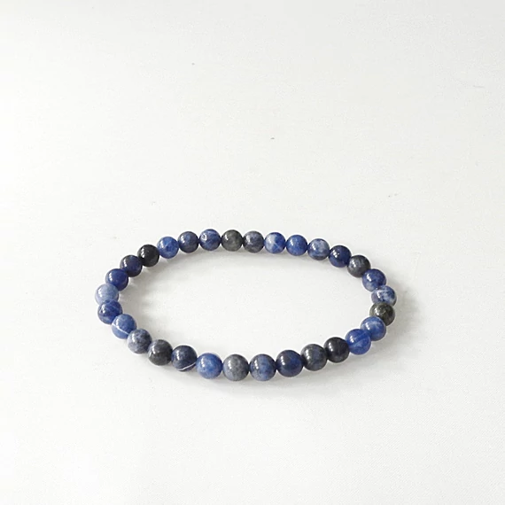 Szodalit női - férfi karkötő 6 mm