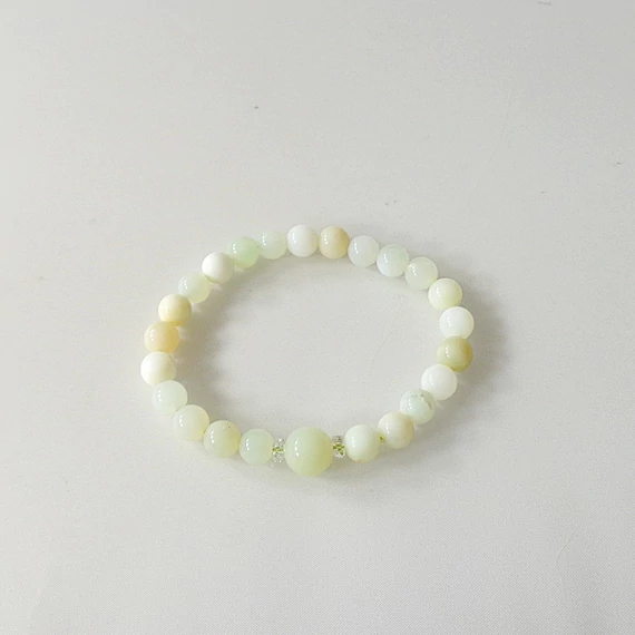 Zöld opál karkötő 8 mm