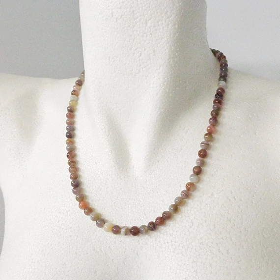 Botswana achát lánc 6 mm 50 cm