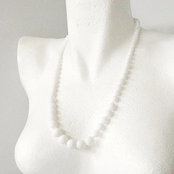 Tejkvarc nyaklánc növekvő 60 cm