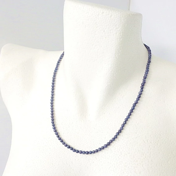 Zafír lánc 4 mm 50 cm