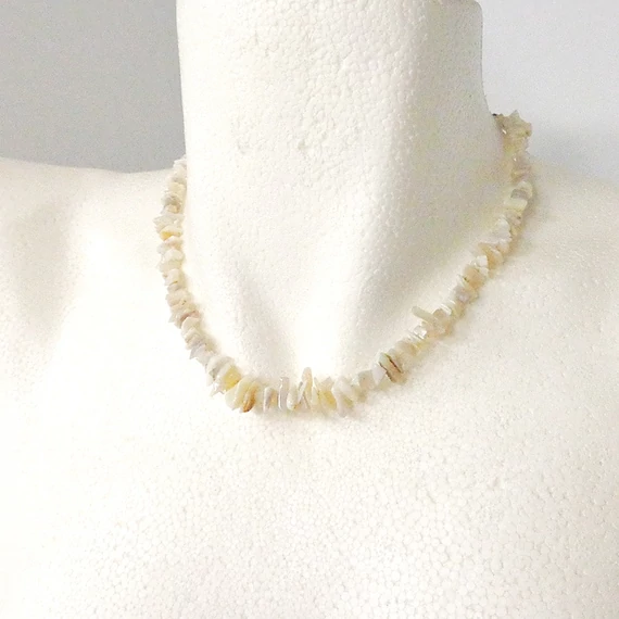 Opál szemcsés lánc 42 cm