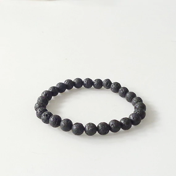 Gyermek lávakő karkötő