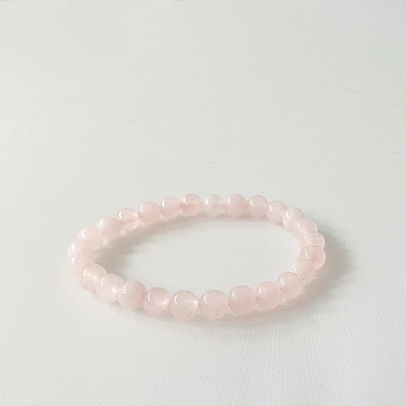 Gyermek rózsakvarc karkötő