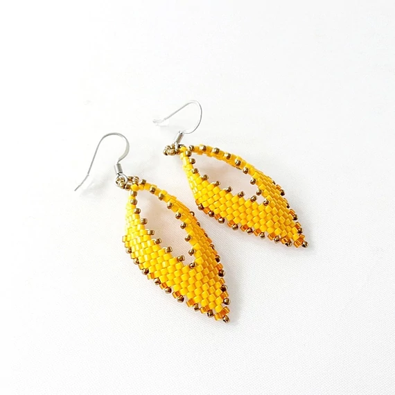 Russian fülbevaló napsárga