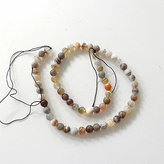 Botswana achát szál 6 mm