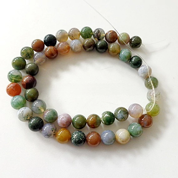 Achát indiai szál 8 mm