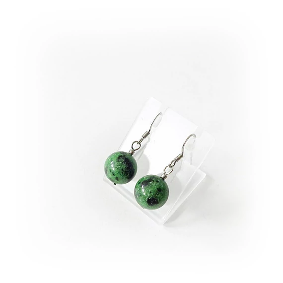 Zoizit 1 golyós fülbevaló 12 mm