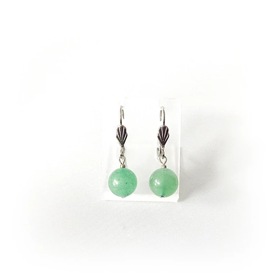 Aventurin 1 golyós fülbevaló