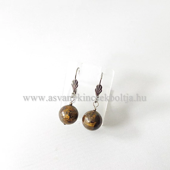 Bronzit 1 golyós fülbevaló 12 mm