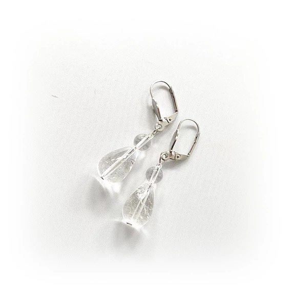 Hegyikristály duci csepp fülbevaló