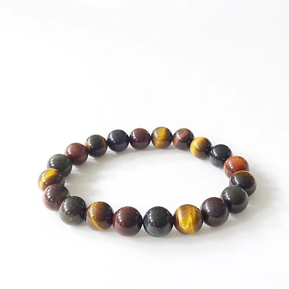  Tigris- sólyom- macskaszem női-férfi karkötő 10 mm