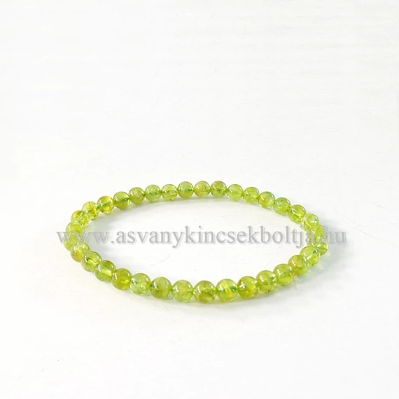 Krizolit (olivin, peridot) karkötő 6 mm