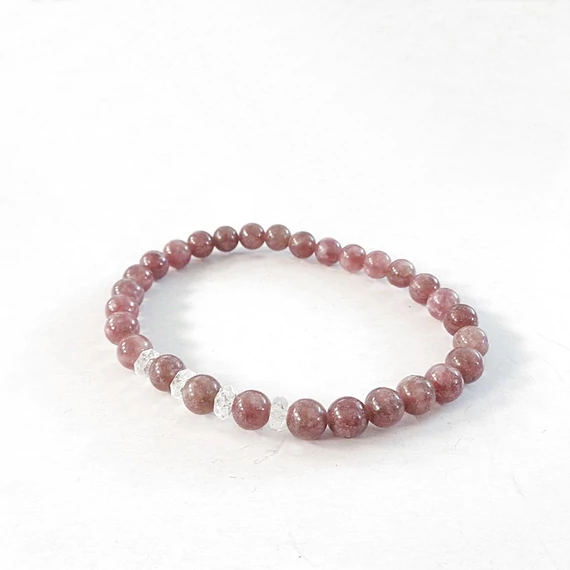 Lepidolit karkötő 6 mm