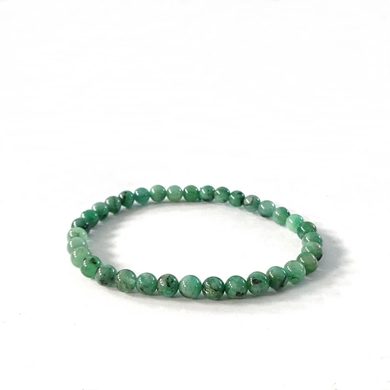  Smaragd karkötő 6 mm
