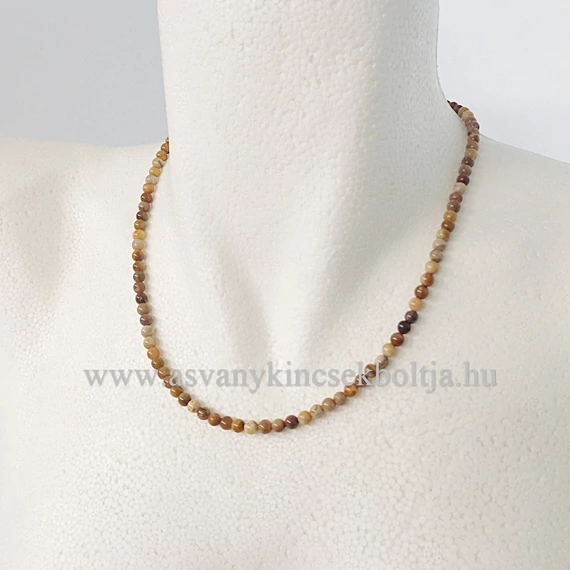 Kövült fa lánc 4 mm 45 cm