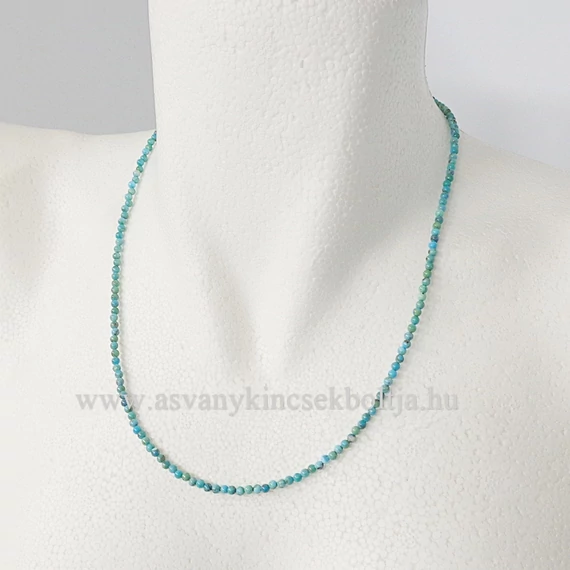 Türkiz extra lánc 3 mm 50 cm