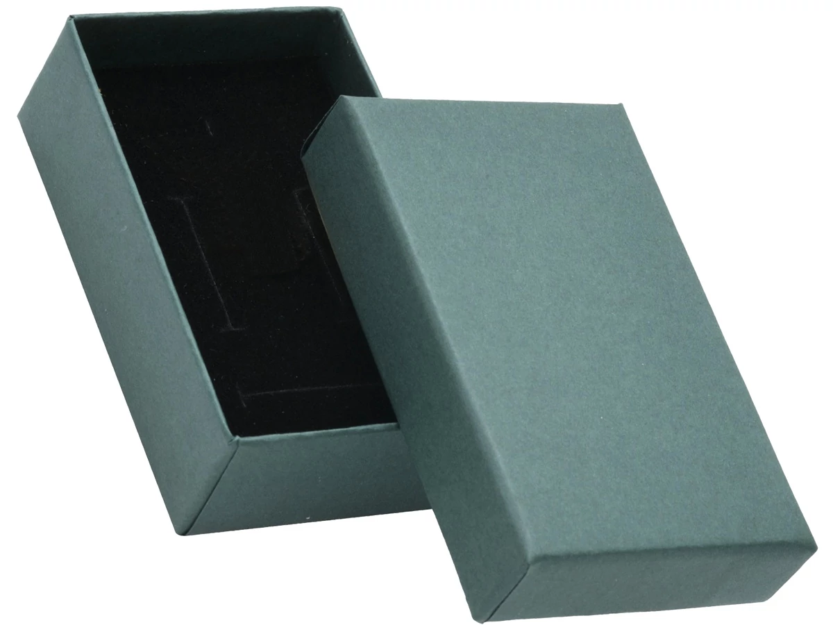 Díszdoboz egyszínű zöld 50x80x25 mm