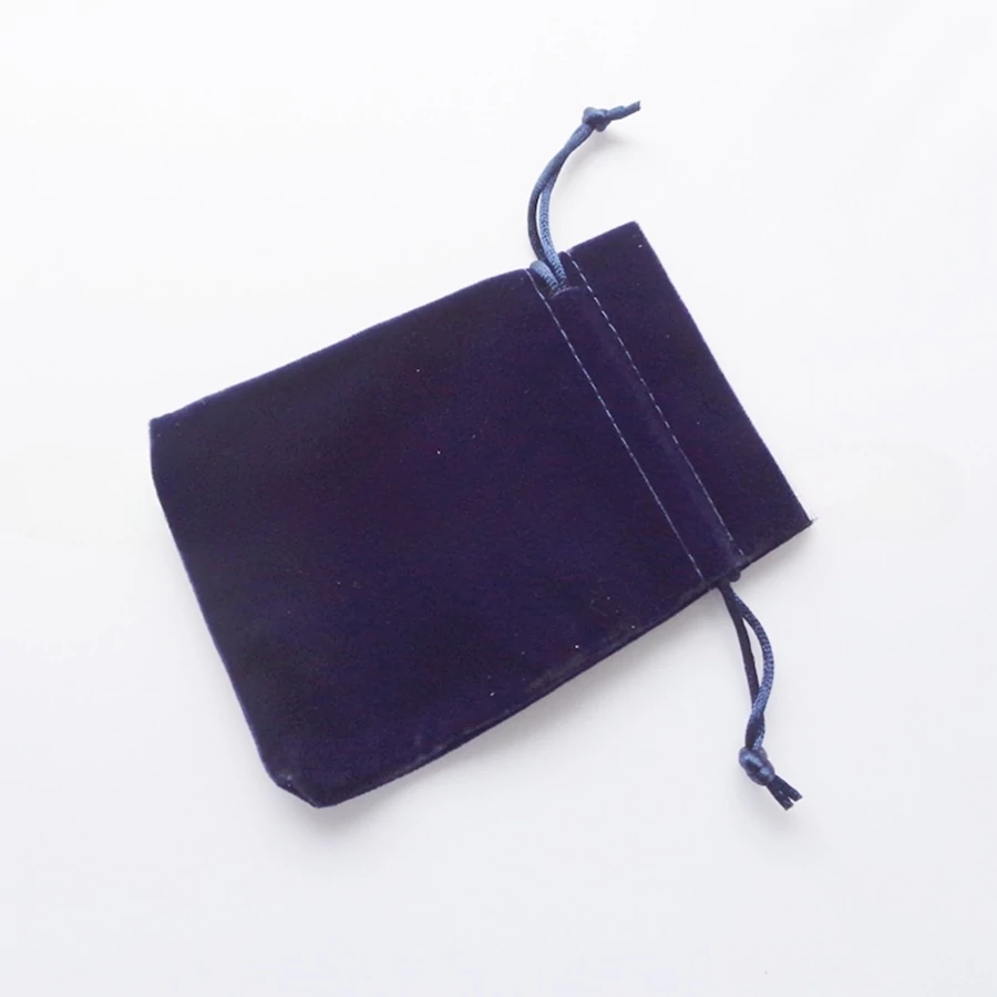 Vastag bársony nagy szütyő sötétkék