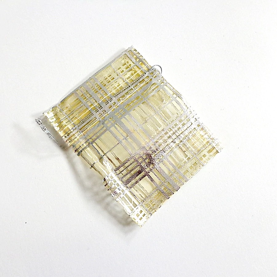 Organza tasak arany - ezüst kicsi 70x90 mm