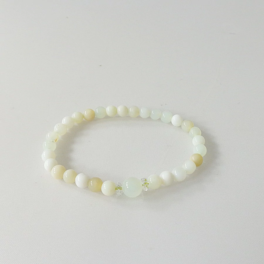 Zöld opál karkötő 6 mm