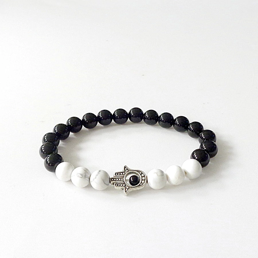 Ónix - howlit  karkötő 8 mm