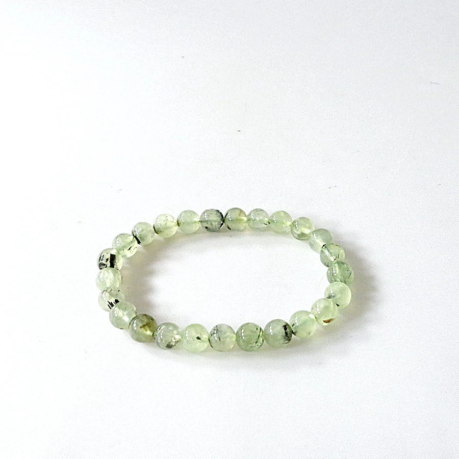 Prehnit női - férfi karkötő 8 mm