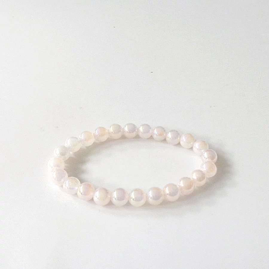 Rózsakvarc aurakvarcos karkötő 8 mm