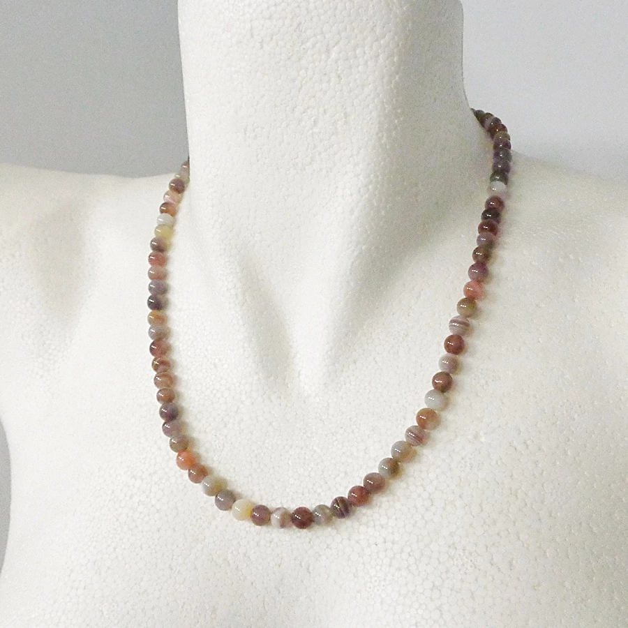 Botswana achát lánc 6 mm 50 cm