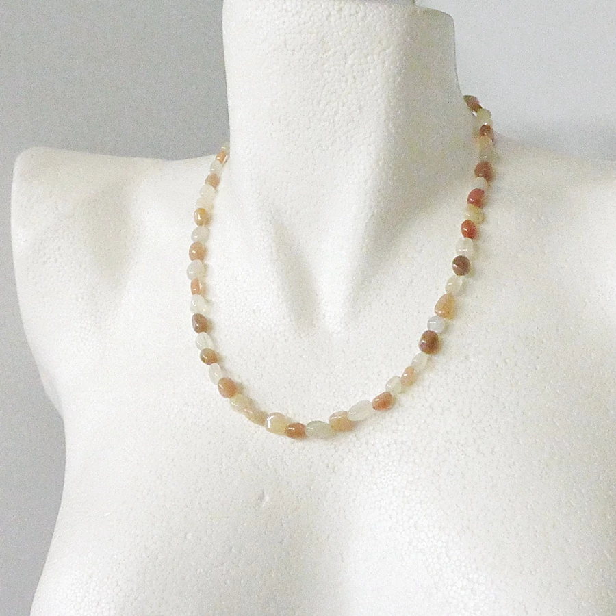 Vegyes holdkő kis nugget lánc 50 cm
