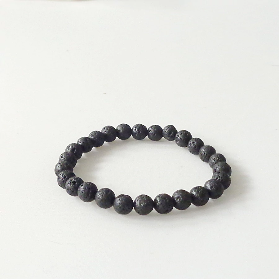 Gyermek lávakő karkötő