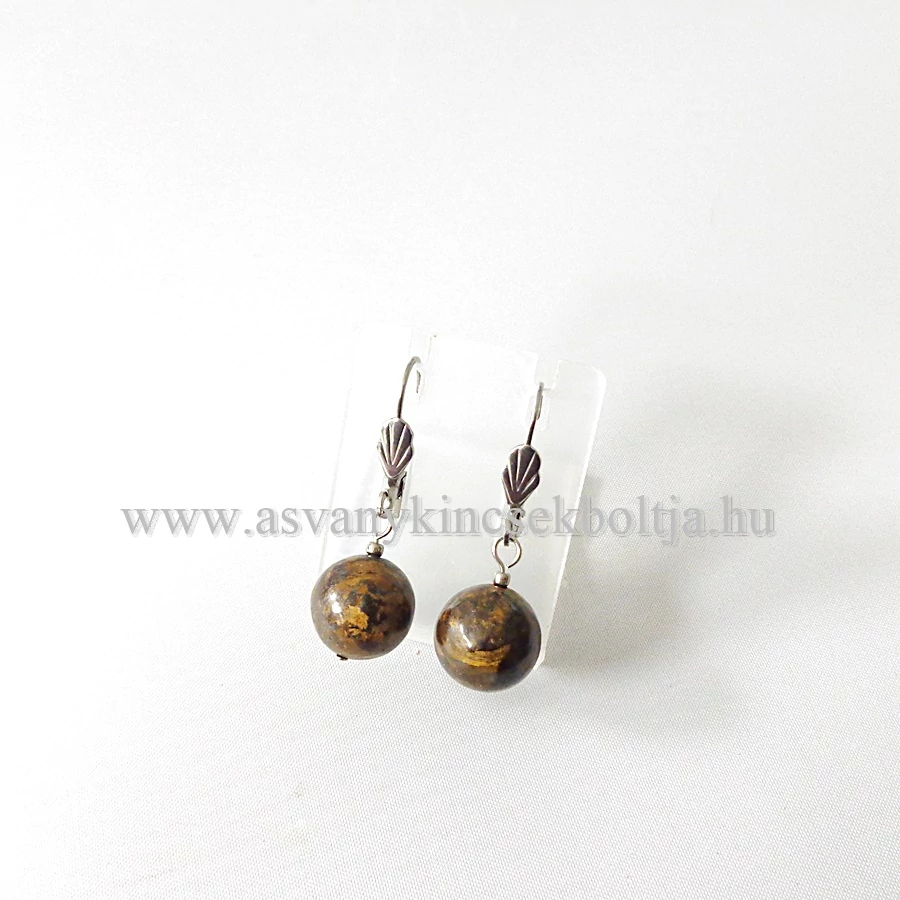 Bronzit 1 golyós fülbevaló 12 mm