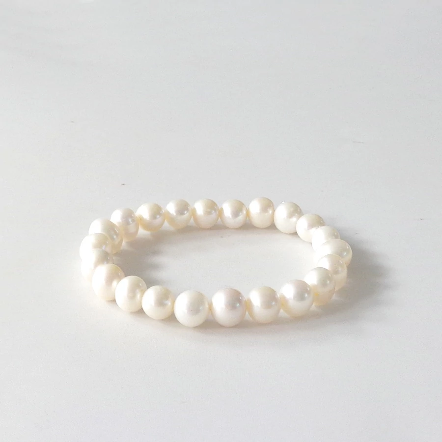 Édesvizi tenyésztett gyöngy karkötő 9-10 mm